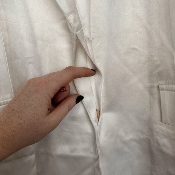 NWT Ser.O.Ya Womens Ronin Jacket White Long Sleeve Oversized Blazer Size Large - Picture 8 of 9